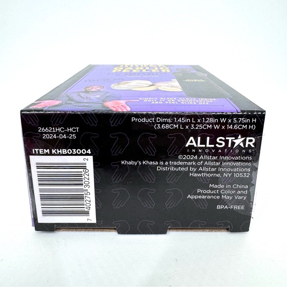 Khaby’s Khasa Flexible Garlic Peeler Dishwasher Safe Khaby Lame New Nib - Picture 8 of 11